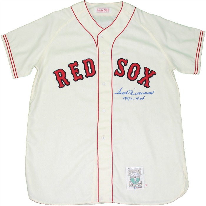 ted williams signed jersey