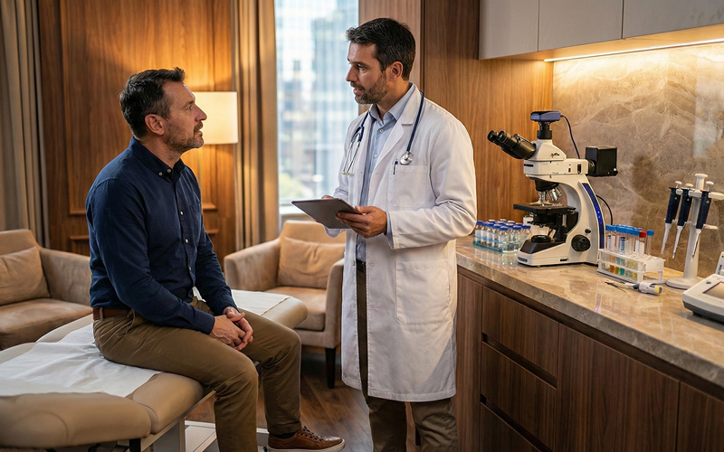 at the doctor office stem cell therapy