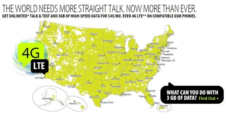Straight Talk Wireless Coverage Map