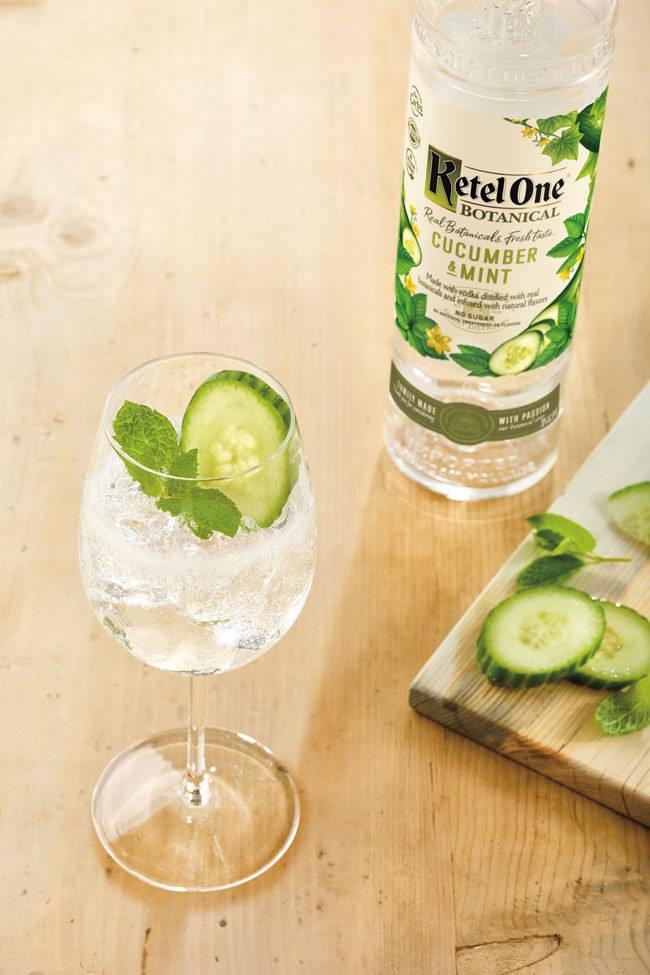 ketel one botanical cucumber and mint botanical spritz vodka cocktail recipe