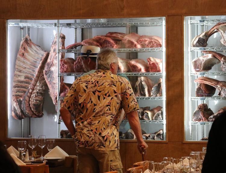 butchers table aging room