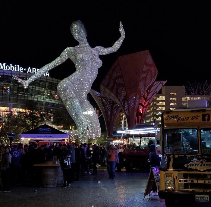 bliss dancer at night food truck battle
