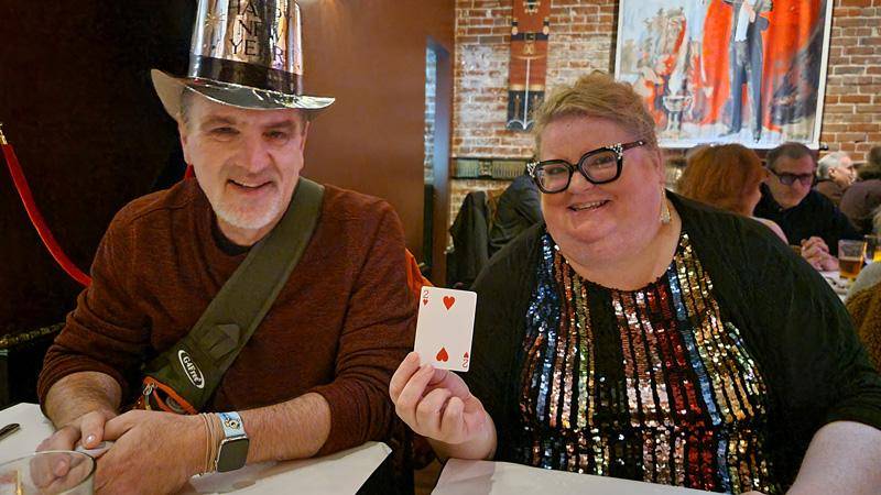card tricks at dinner
