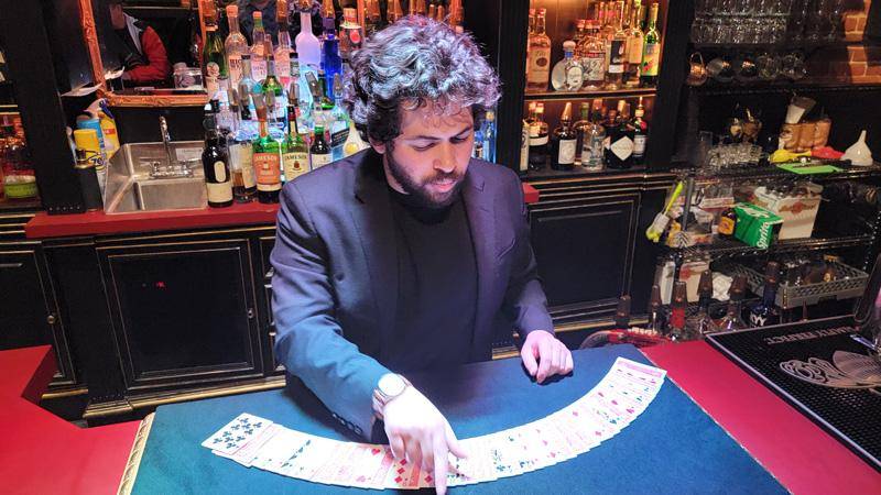 card tricks in bar