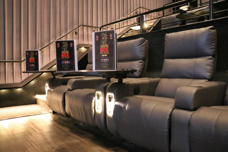 theatre box san diego deluxe reclining seats and menus