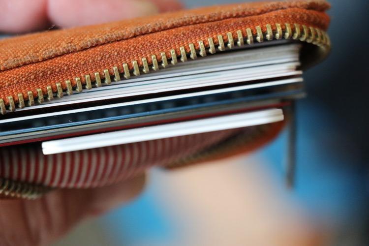 tile is about 3 credit cards wide