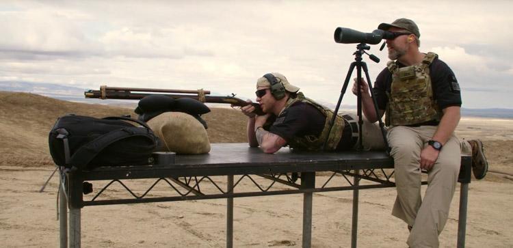testing sniper rifle