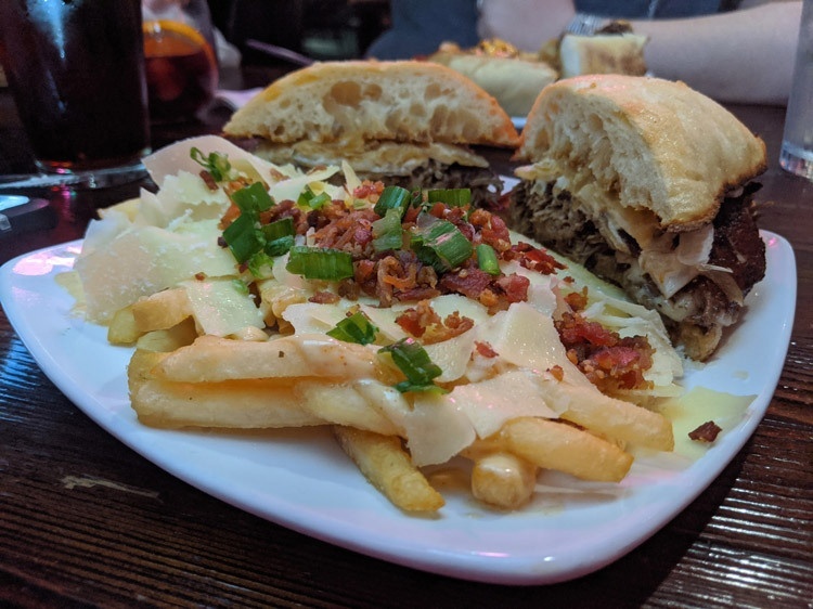 truffle fries at devilicious restaurant temecula california