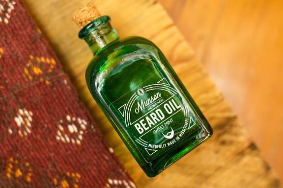 munson and brothers beard oil sweet mint 3oz bottle