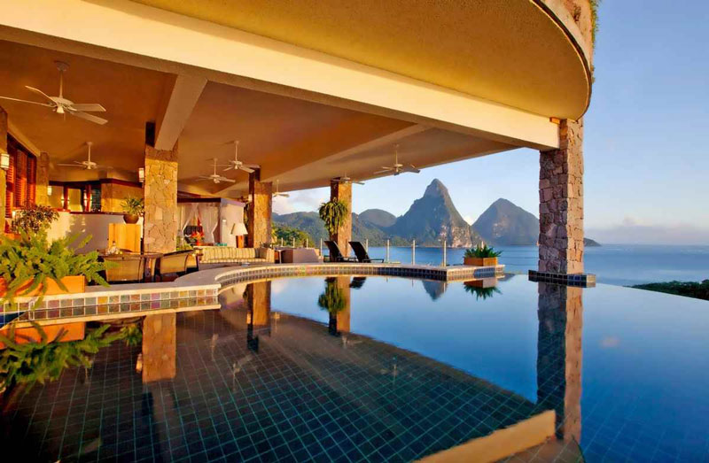 Jade Mountain St Lucia - Top 10 Hotel Pools from @ManTripping