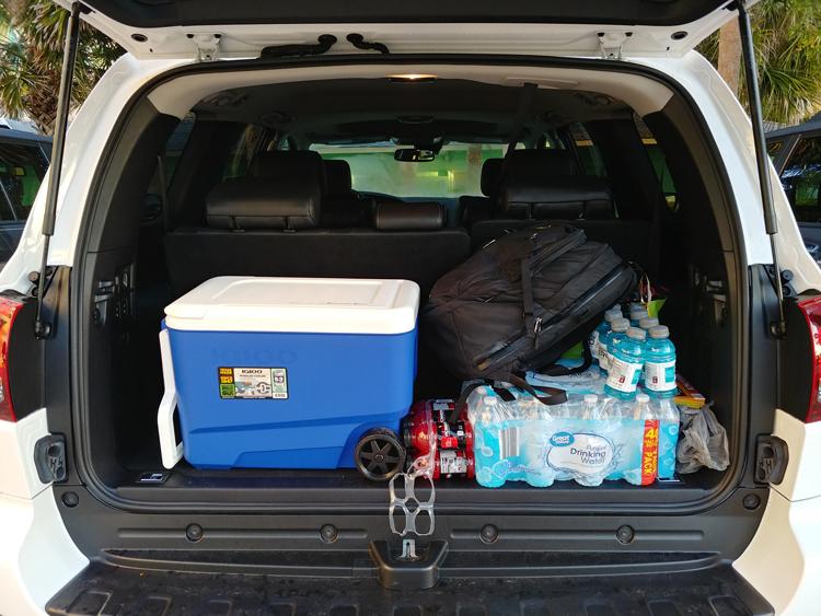 trunk of toyota sequoia trd sport