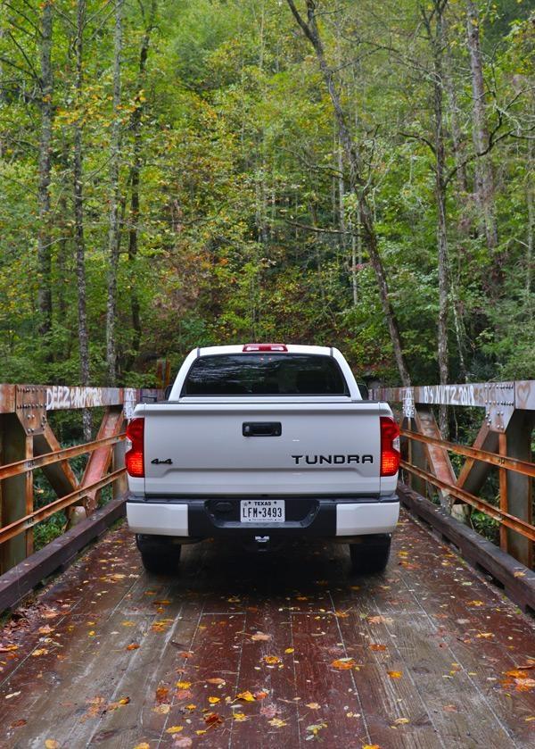 tundra trd pro on bridge