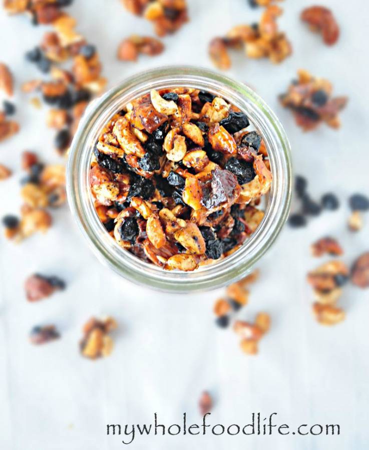blueberry vanilla cashew trail mix my whole food life