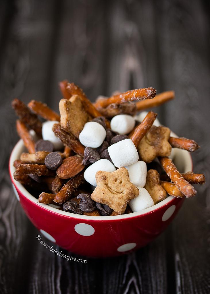 campfire trail mix bake love give