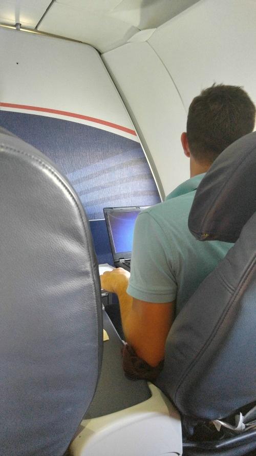 on airplane sneak