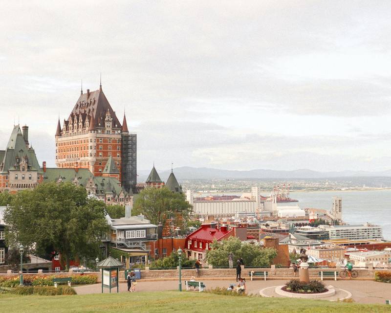 quebec city canada downtown is a classic french style city
