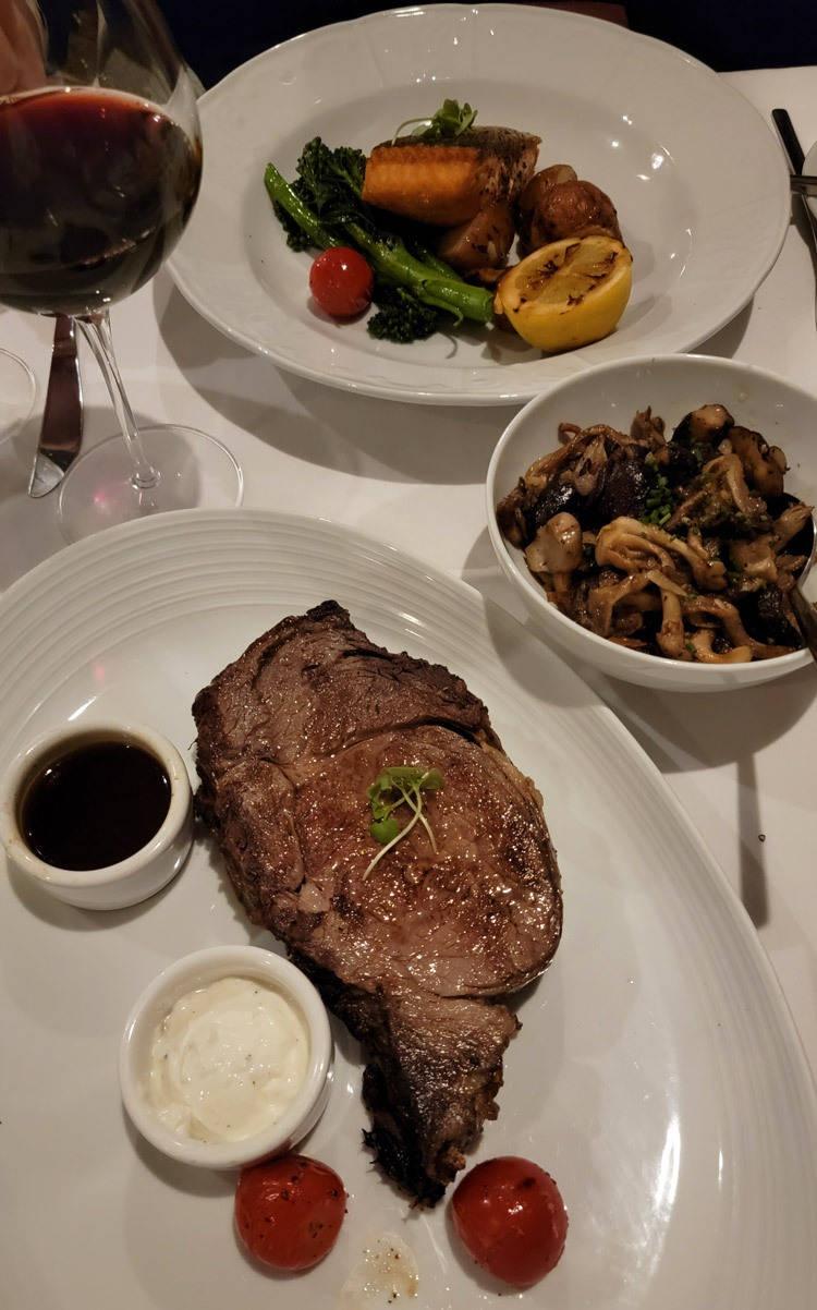 steak at oakville steakhouse