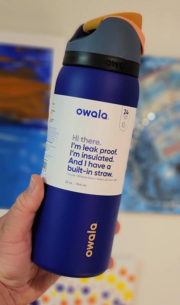 Trove Brands 126288 24 oz Owala FreeSip Stainless Steel Water