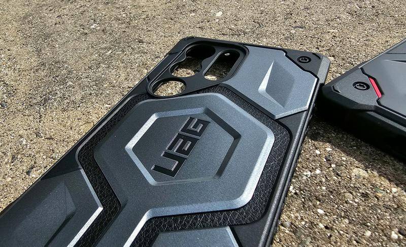 monarch pro series s23 ultra case silver leather