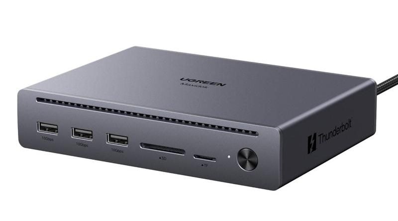 UGREEN Revodok Maxidok 10-in-1 Thunderbolt 5 Docking Station front angle view