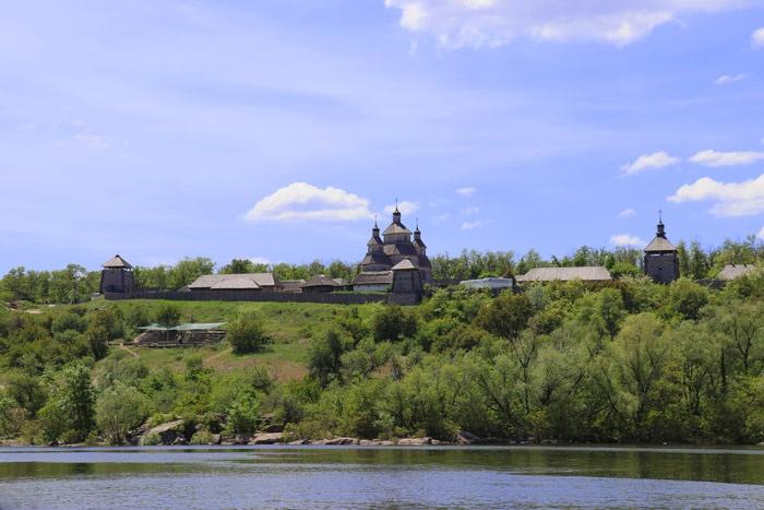 zaporizhian cossack museum fort from river