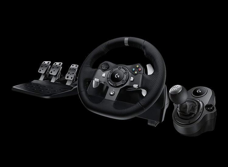logitech g920 driving wheel for xbox one and pc games