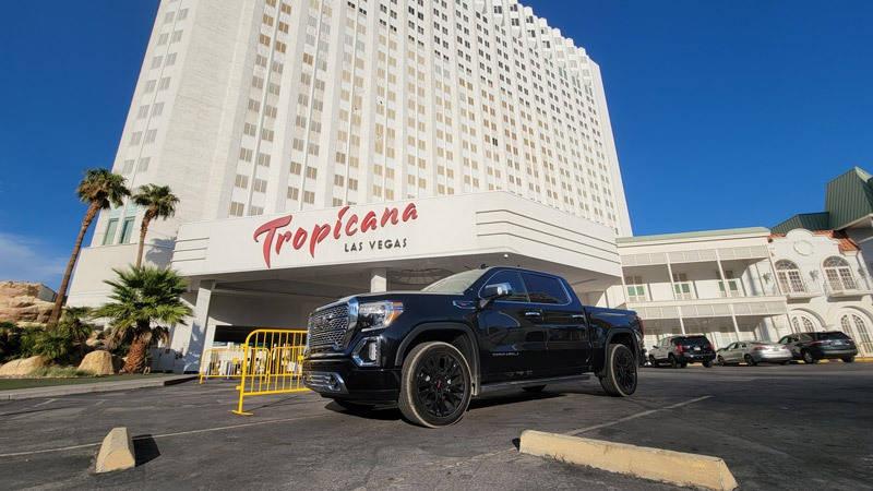 2021 sierra denali in front of tropicana las vegas