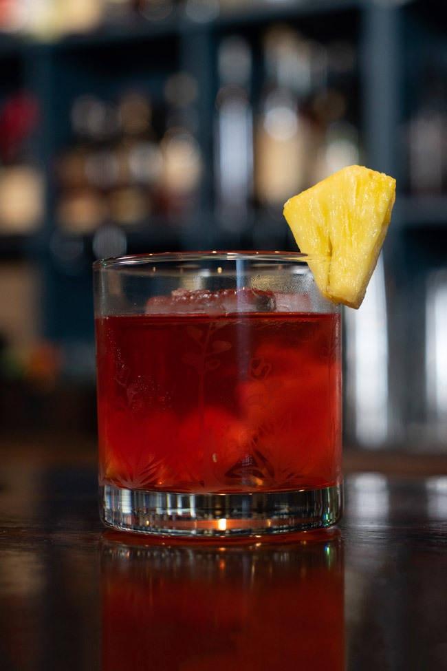 the spark negroni mezcal cocktail