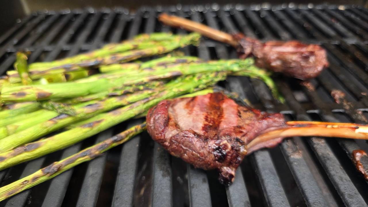 Venison Tomahawk Steaks with Blueberry Compote recipe