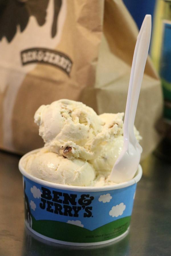 ben and jerrys maple walnut exclusive flavor on at the factory