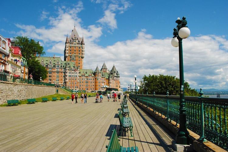 quebec la chateau frontenac in quebec city canada