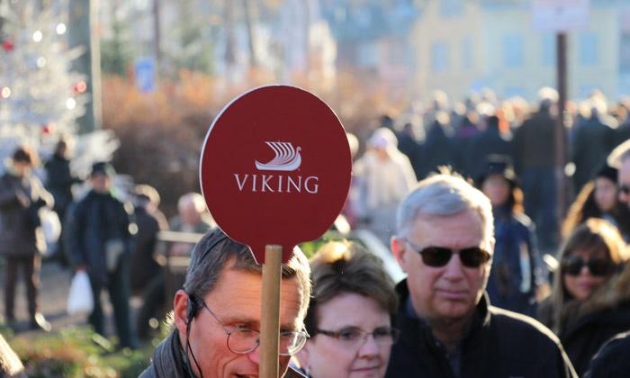 viking tour guide sign