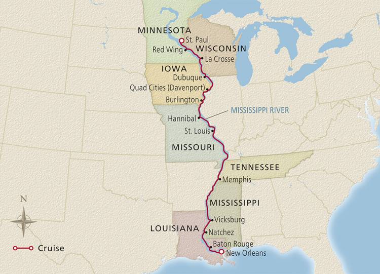 americas great river viking mississippi river cruise itinerary