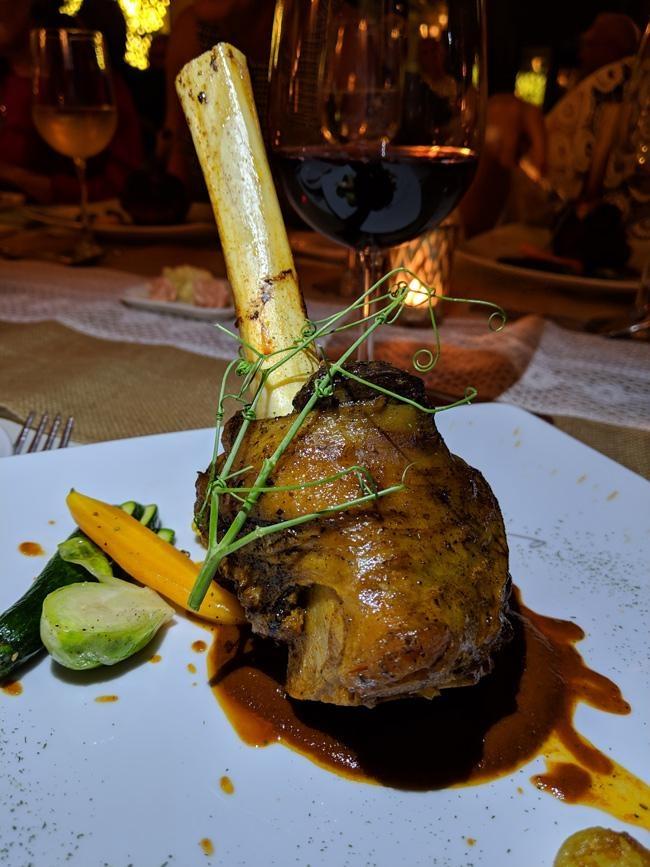lamb shank at villa del palmar
