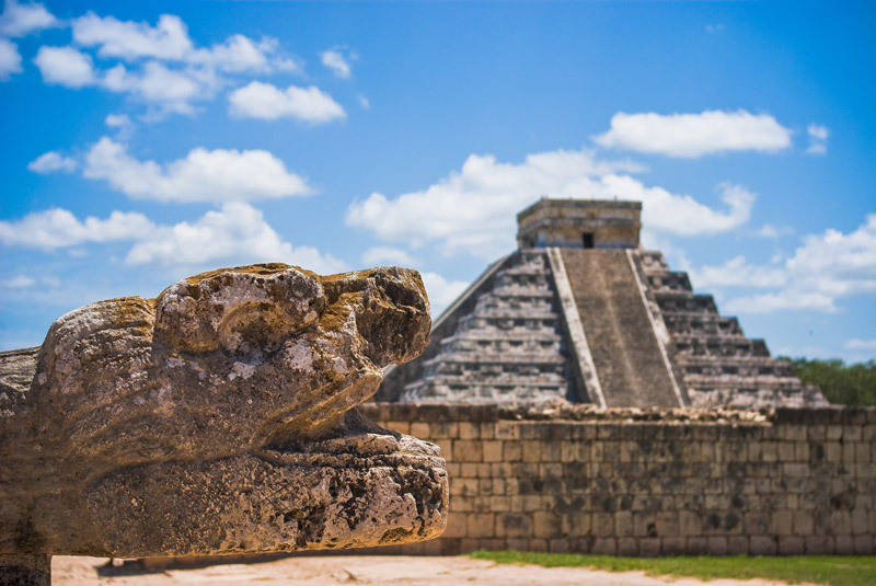 chichen itza mayan city in riviera maya mexico