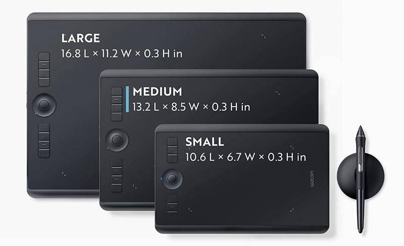wacom intuos pro tablet sizes