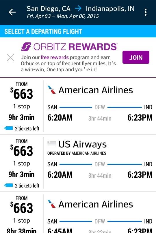 travel plans