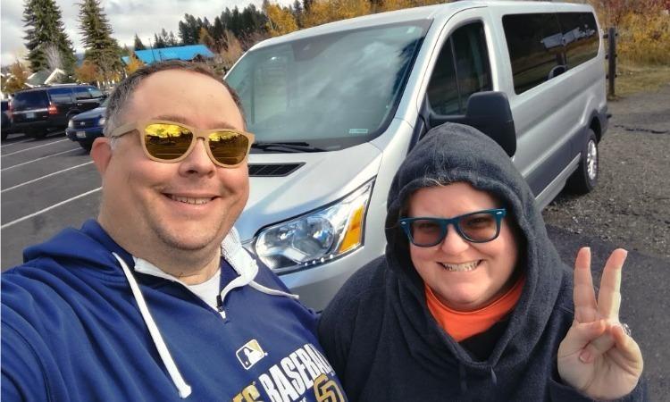 Heather and James in Wandervans