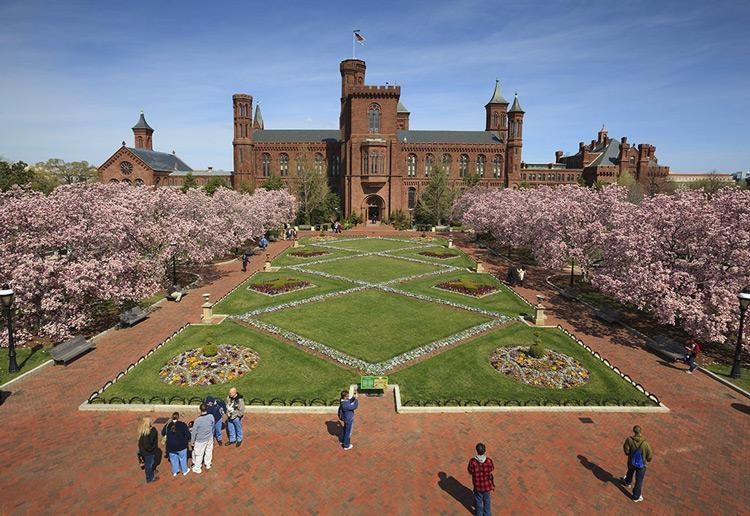 smithsonian museum castle building on the national mall washington dc