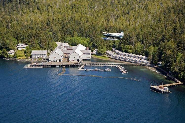 Waterfall Resort in Alaska