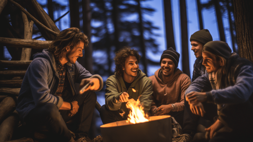 boys trip glamping in Montana