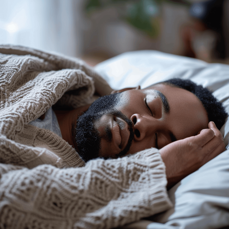 man sleeping