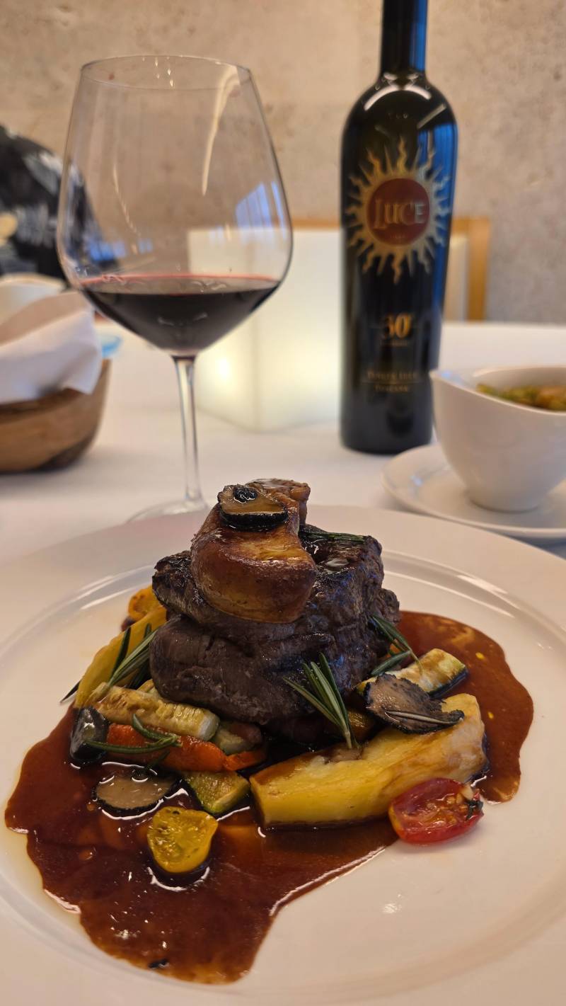 fantastic food and wine