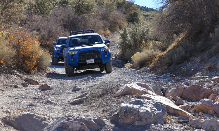 toyota 4runner trd pro on trail
