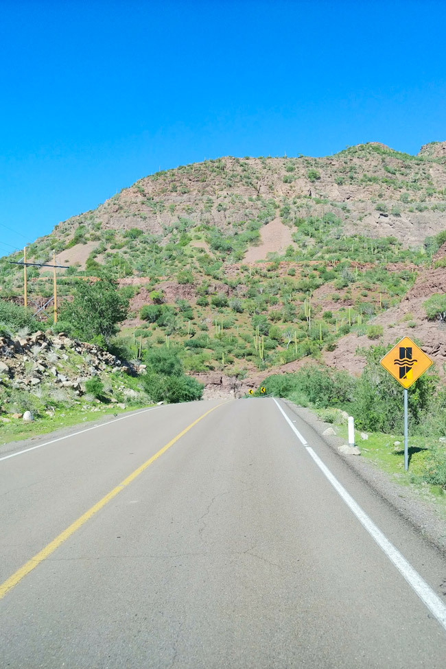 dry roads are perfect for all season tires