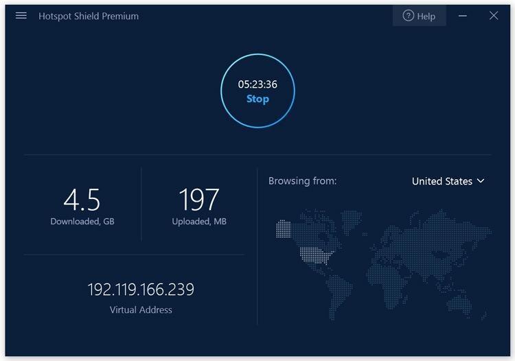 hotspot shield premium web interface