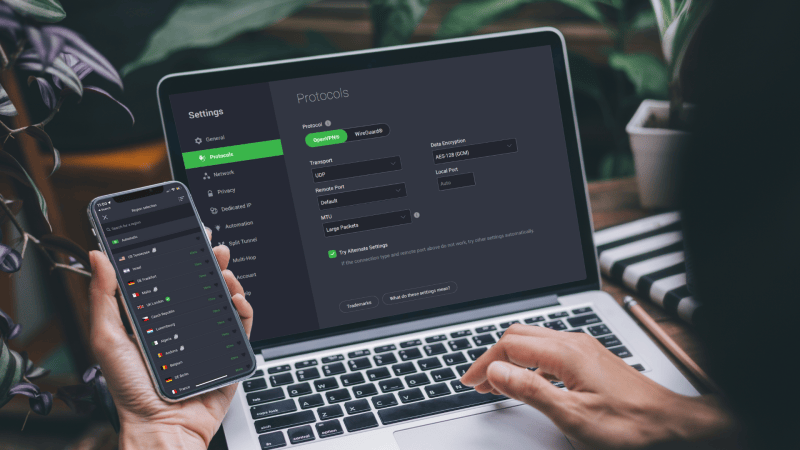 configurations for PIA