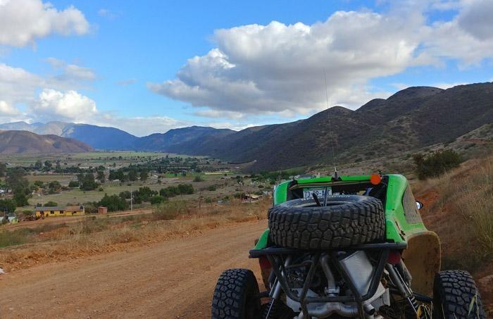 wide open baja coming down into valley