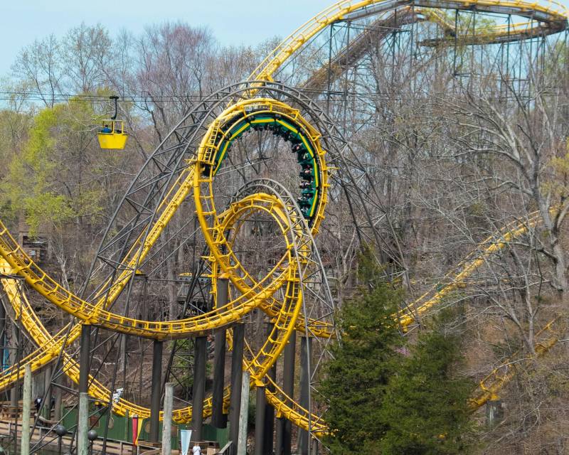 guys trip ideas in williamsburg, virginia - busch gardens roller coasters