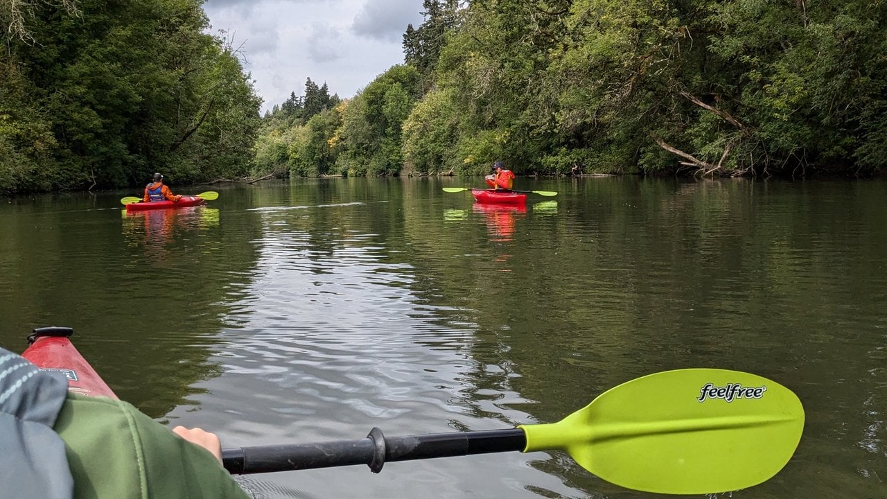 Kayaking the Tualatin River in Tualatin Valley, Oregon (photo credit: Explore Tualatin Valley)